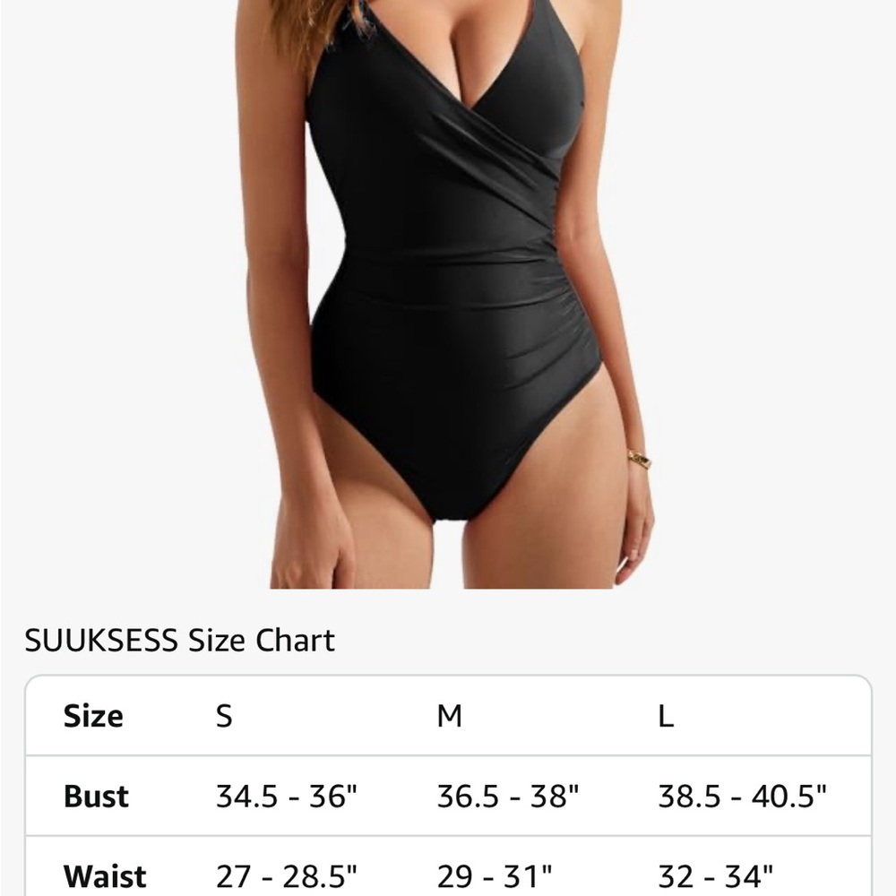 Women's Black One-Piece Swimsuit